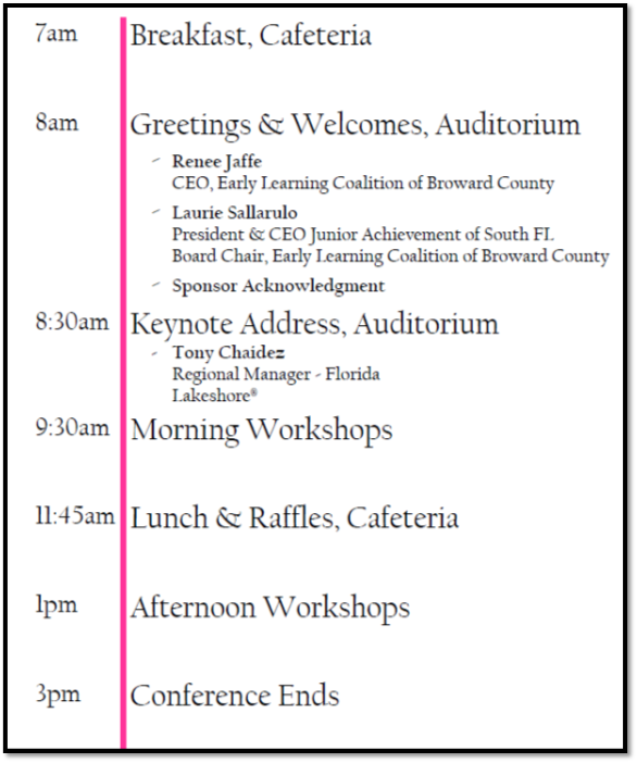Broward Early Childhood Education Conference 2025 Early Learning Coalition of Broward County, Inc.